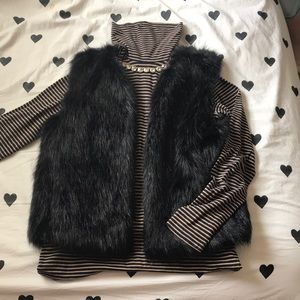 J crew faux vest